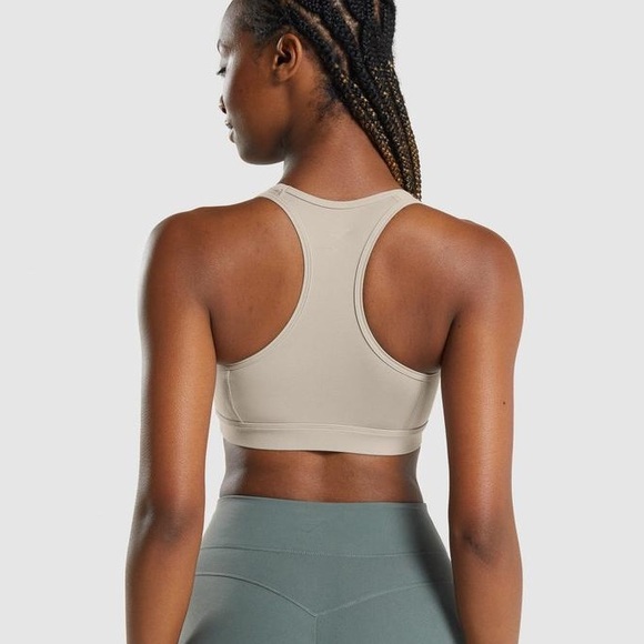 Gymshark Whitney Mesh Sports Bra-Mink - Picture 3 of 4